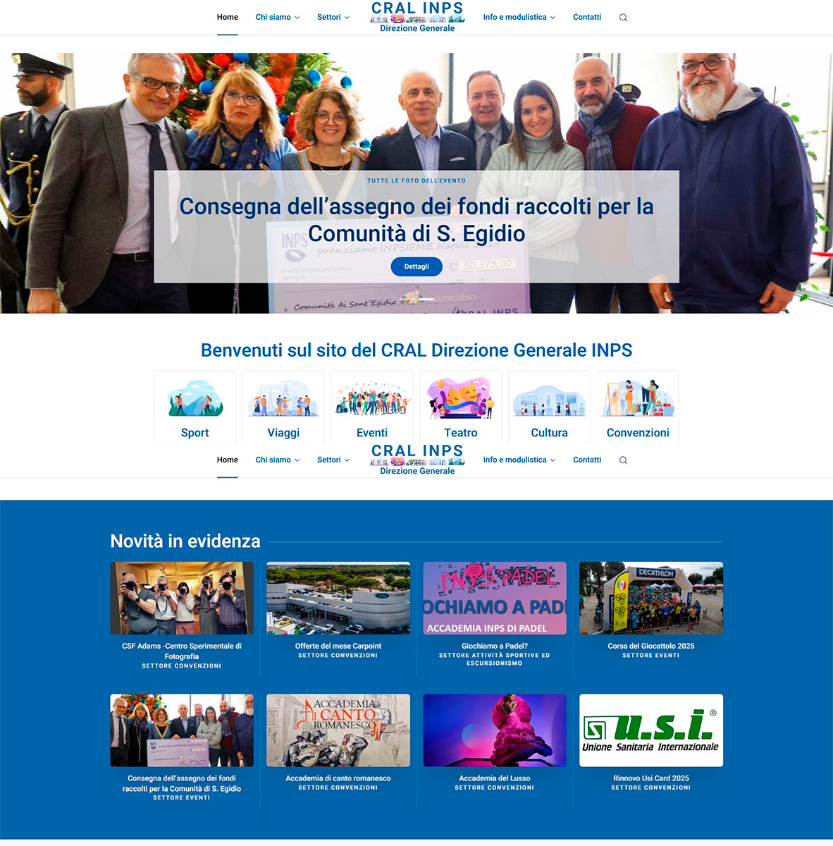 cral inps direzione generale dg previdenza sociale viaggi